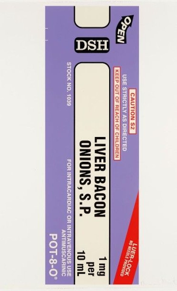 Liver Bacon Onions, S.P. by Damien Hirst