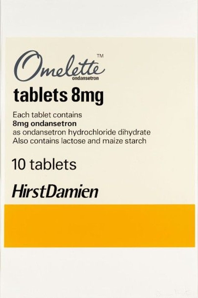 Omelette; “The Last Supper” series. by Damien Hirst