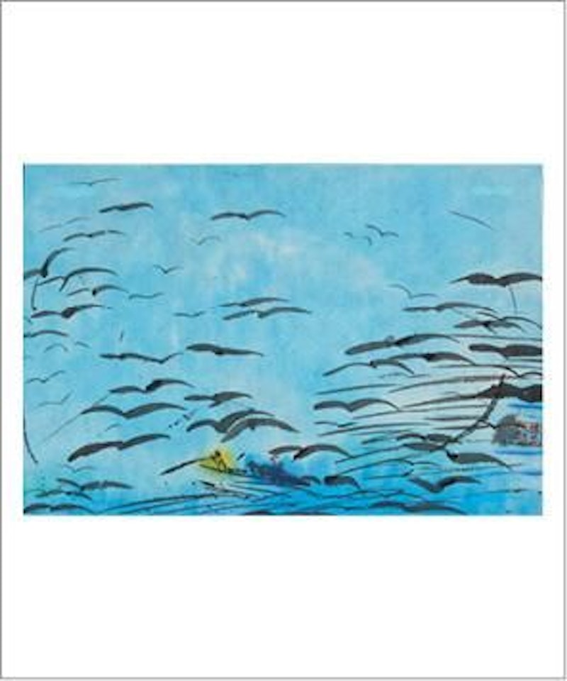 Birds over the waves by Walasse Ting
