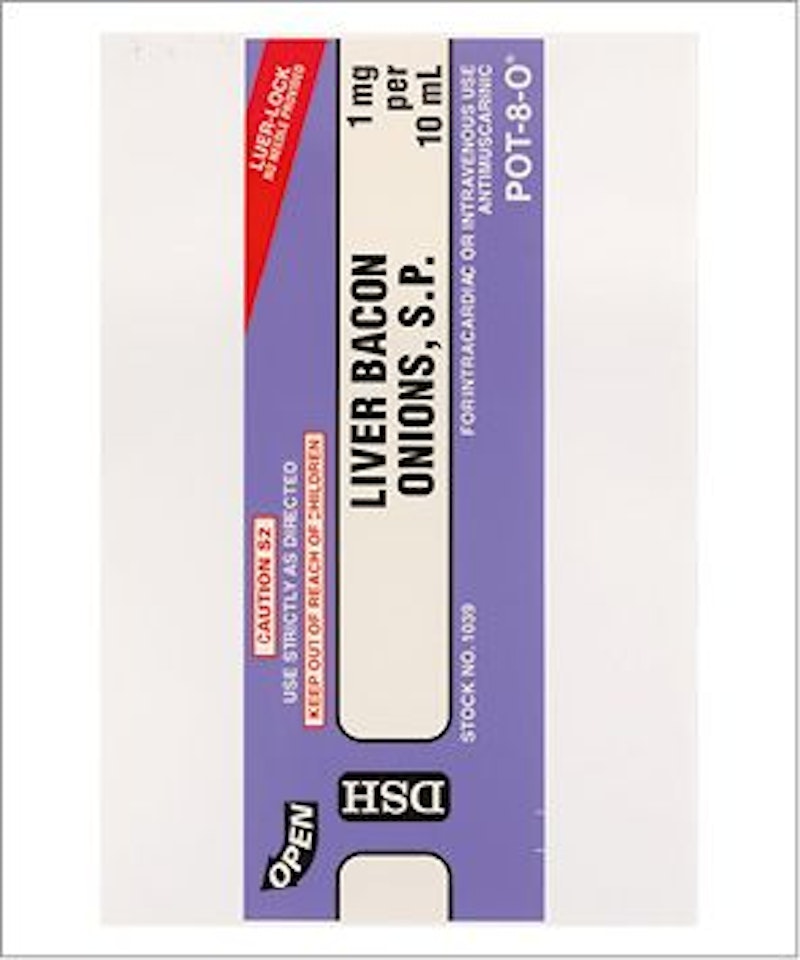 Liver, Bacon, Onions by Damien Hirst