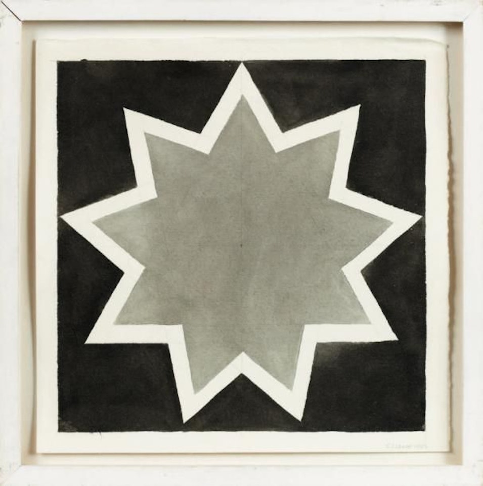 Nine Pointed Star within a nine pointed Star by Sol LeWitt