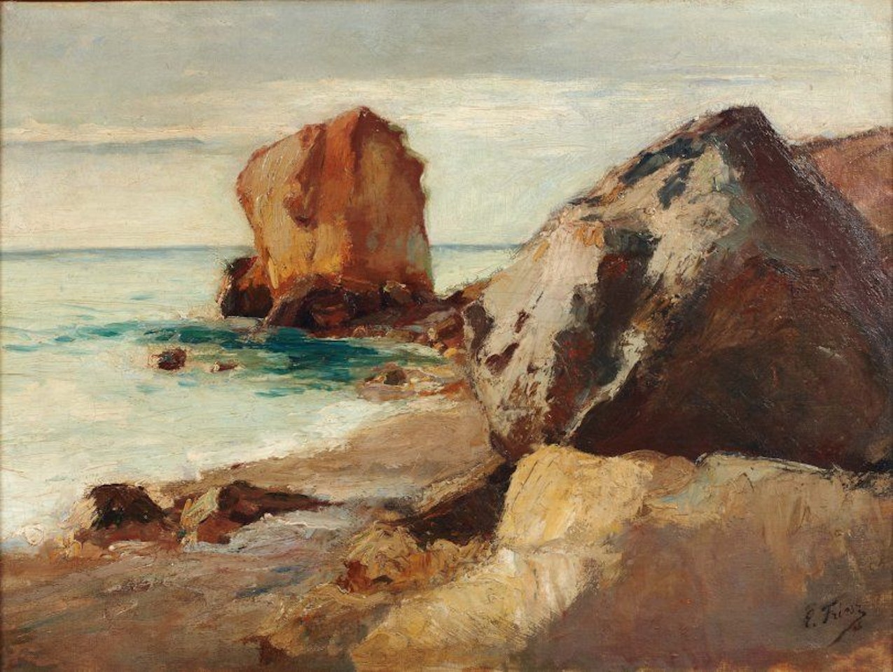 Rocky Seashore by Othon Friesz