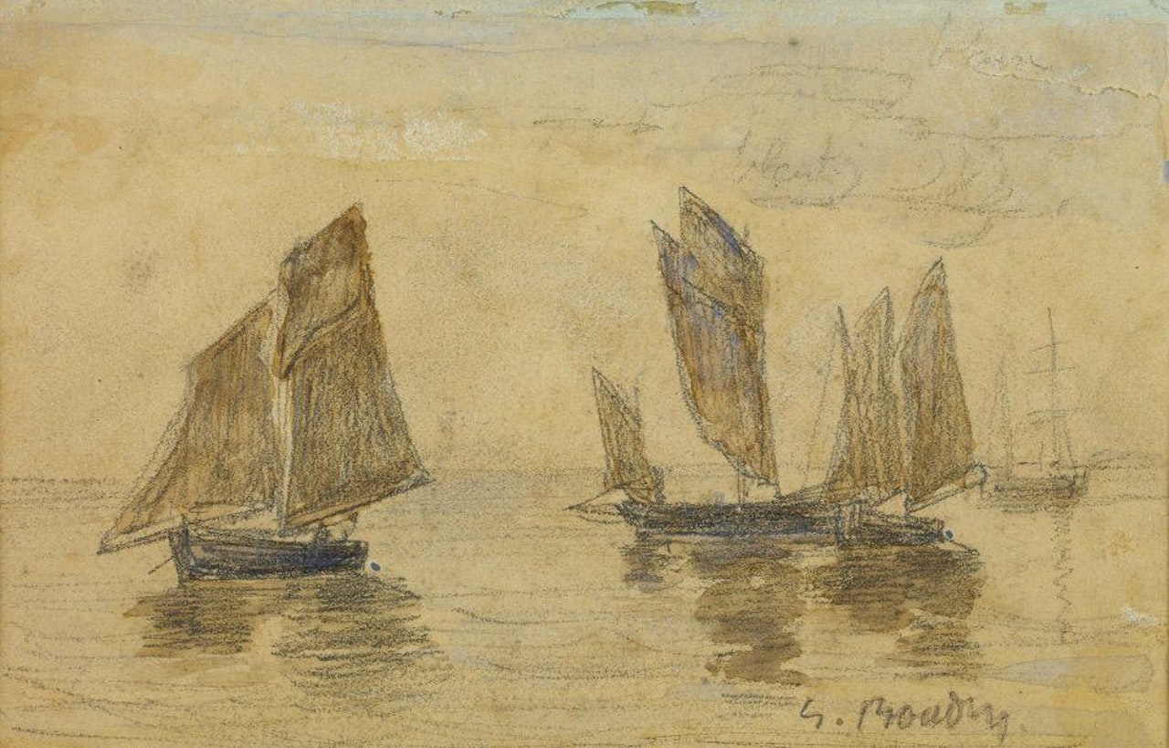 Boats by Eugène Boudin