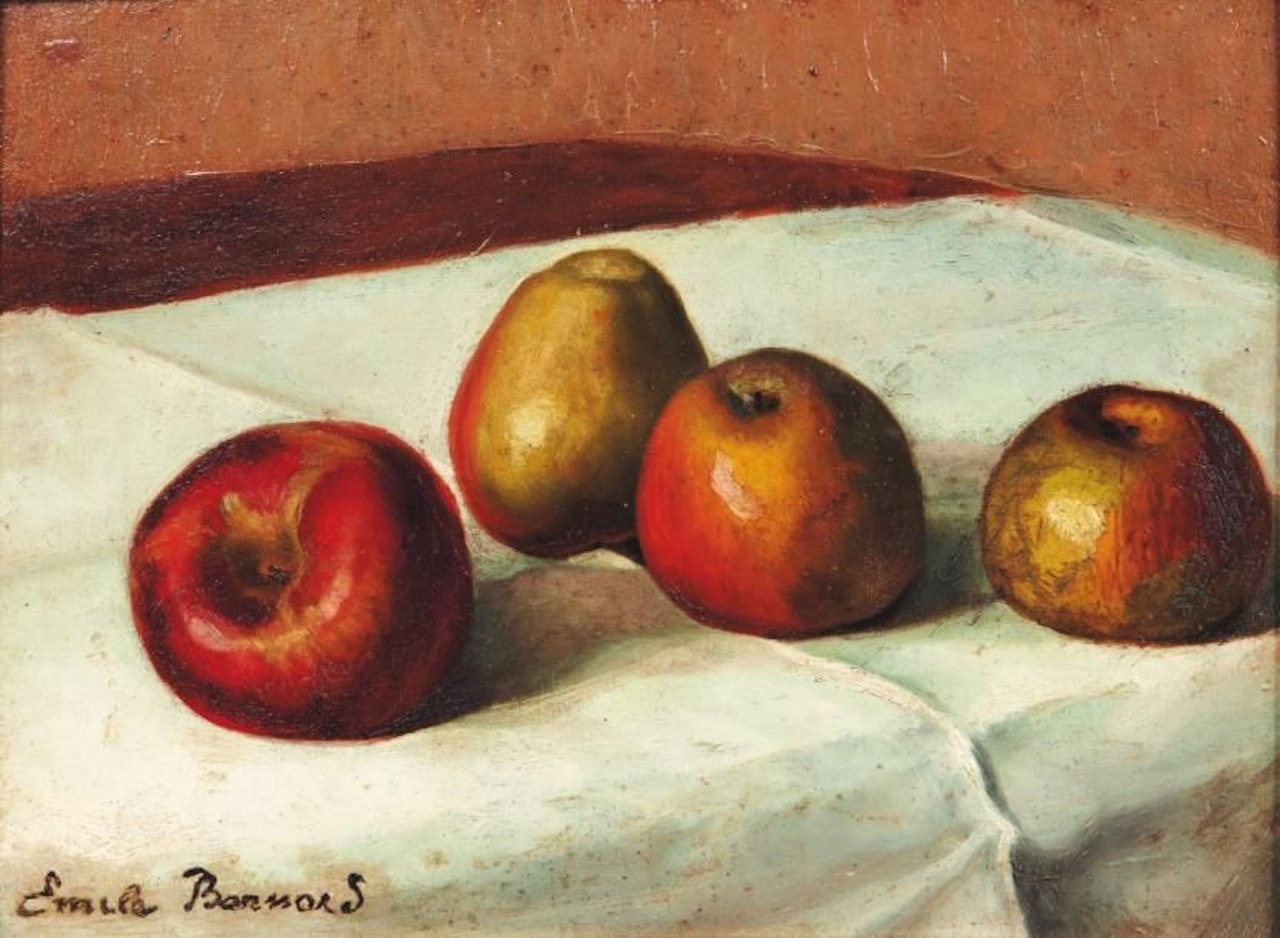 Still life with apples by Emile Bernard