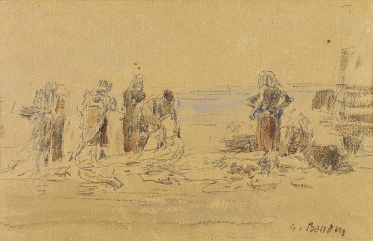 The Washerwomen by Eugène Boudin