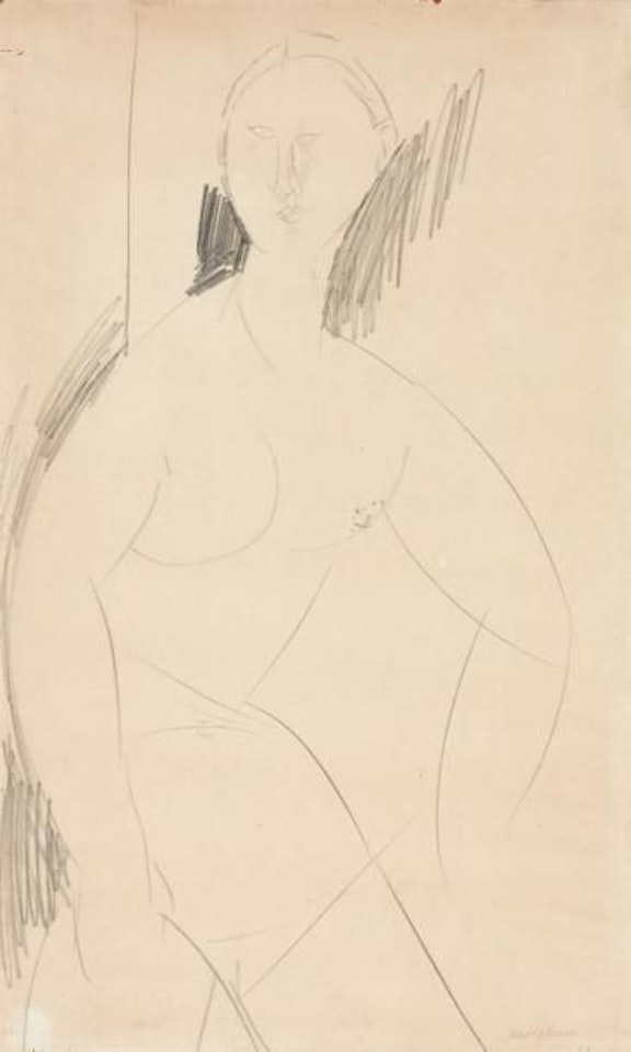 Seated female nude by Amedeo Modigliani