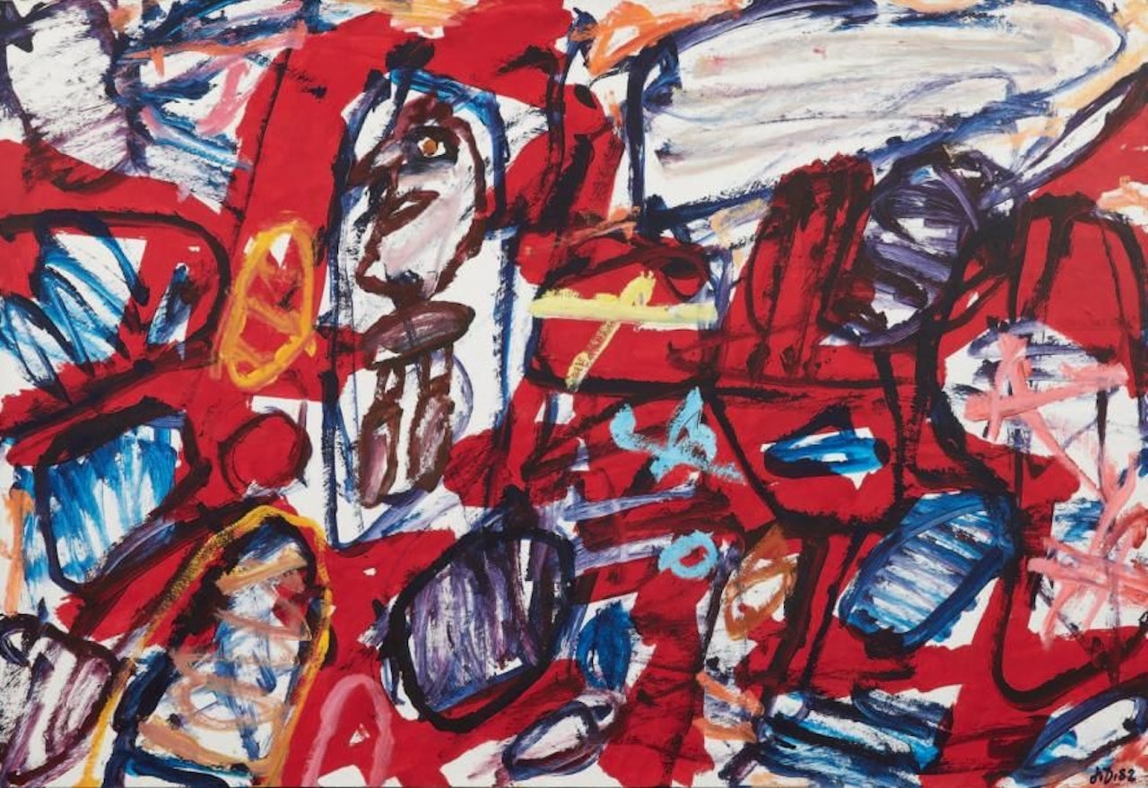 Random site F15 by Jean Dubuffet
