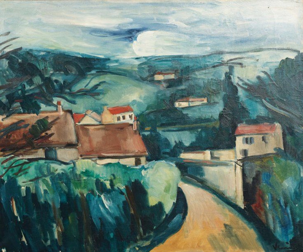 View of a village by Maurice de Vlaminck