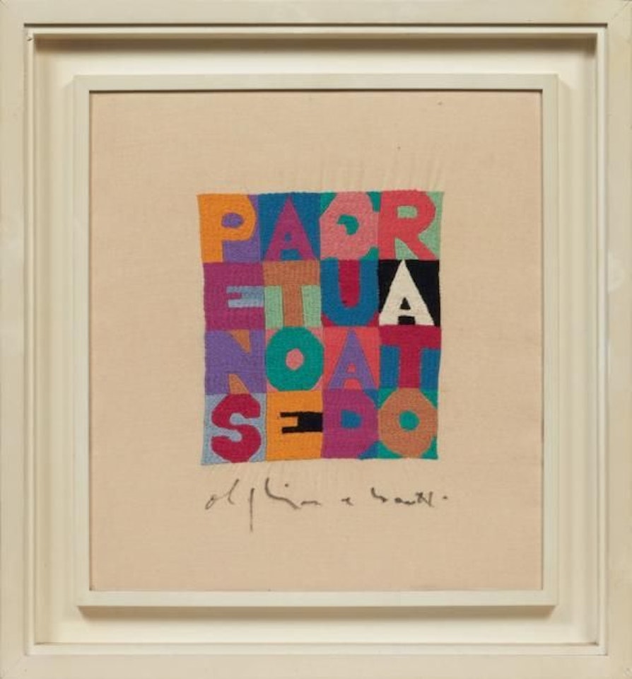 Pensato e quadrato by Alighiero Boetti