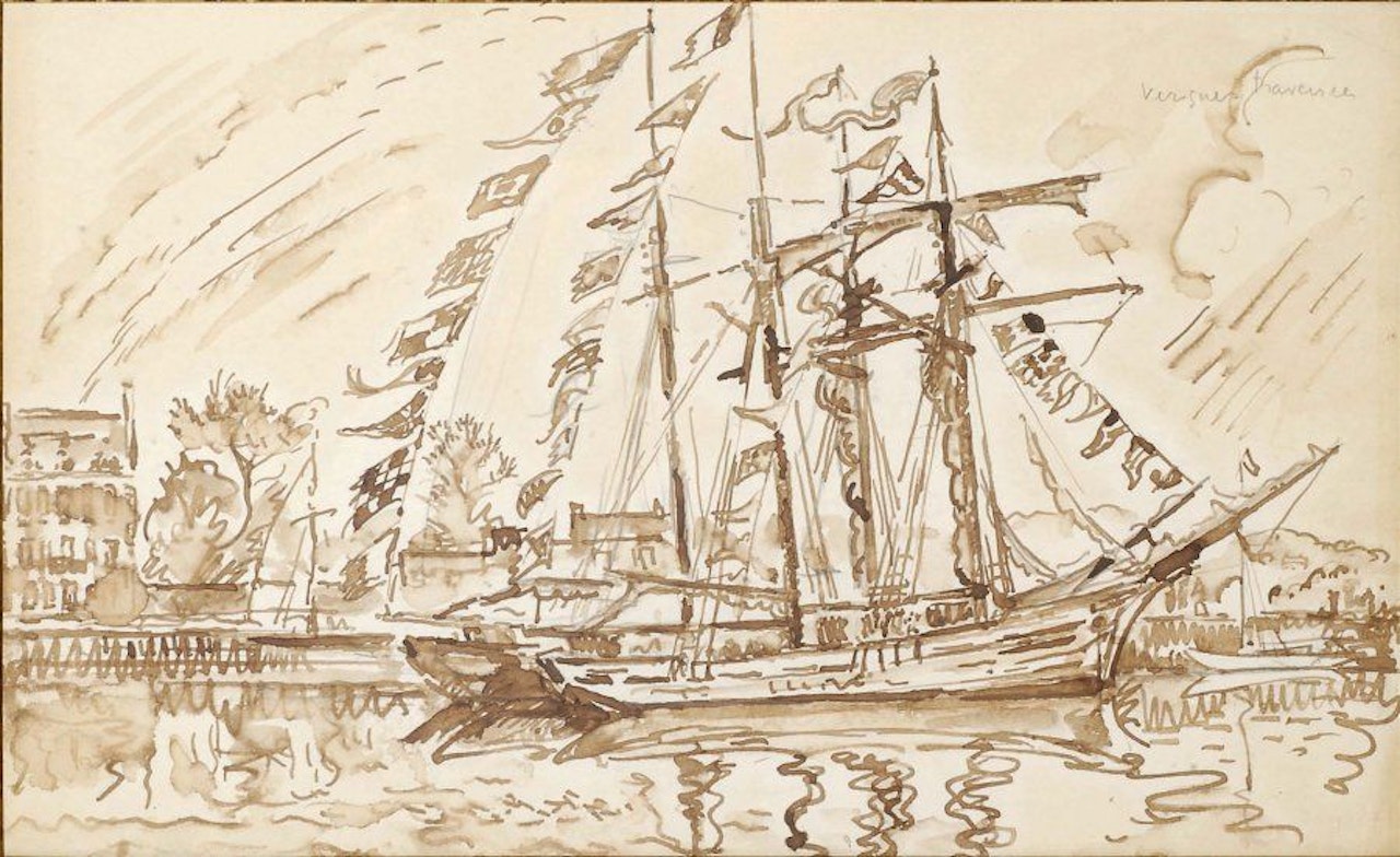Vergnes-Traversée by Paul Signac