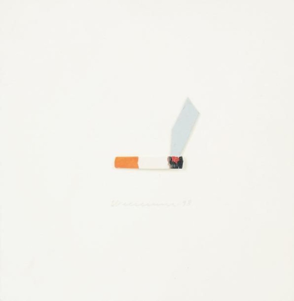 Smoking cigarette by Tom Wesselmann
