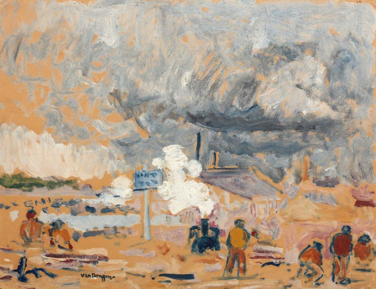 The construction site by Kees van Dongen
