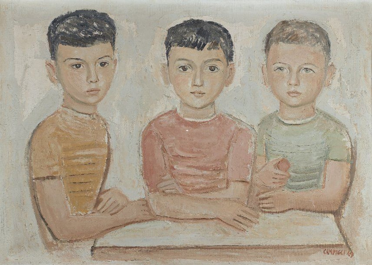 The three children by Massimo Campigli