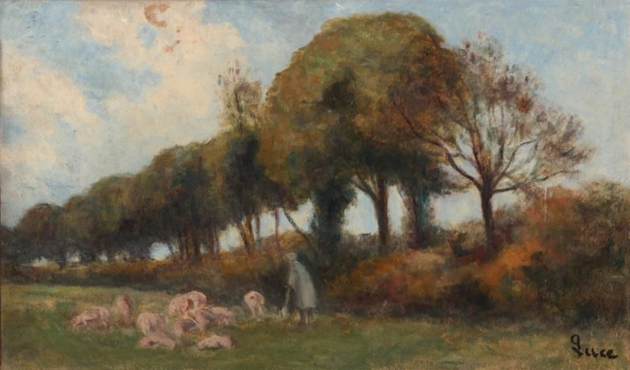 The shepherdess by Maximilien Luce