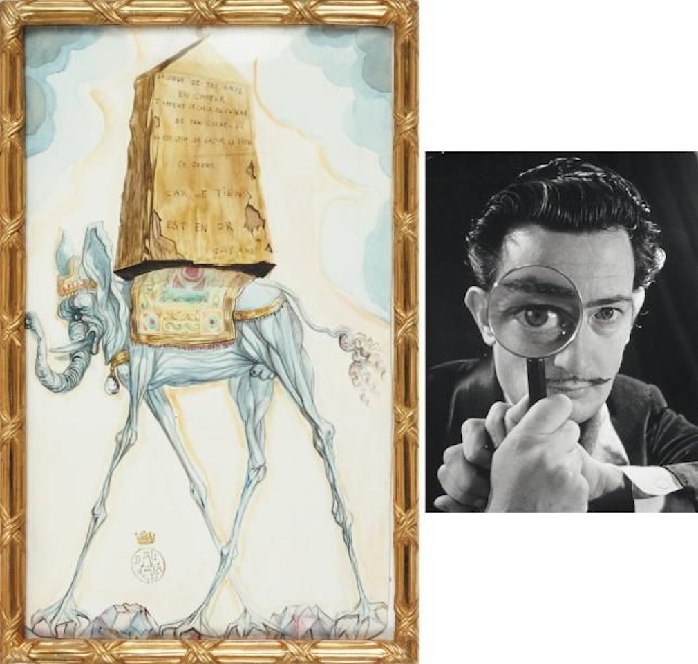 Elephant and Obelisk by Salvador Dali