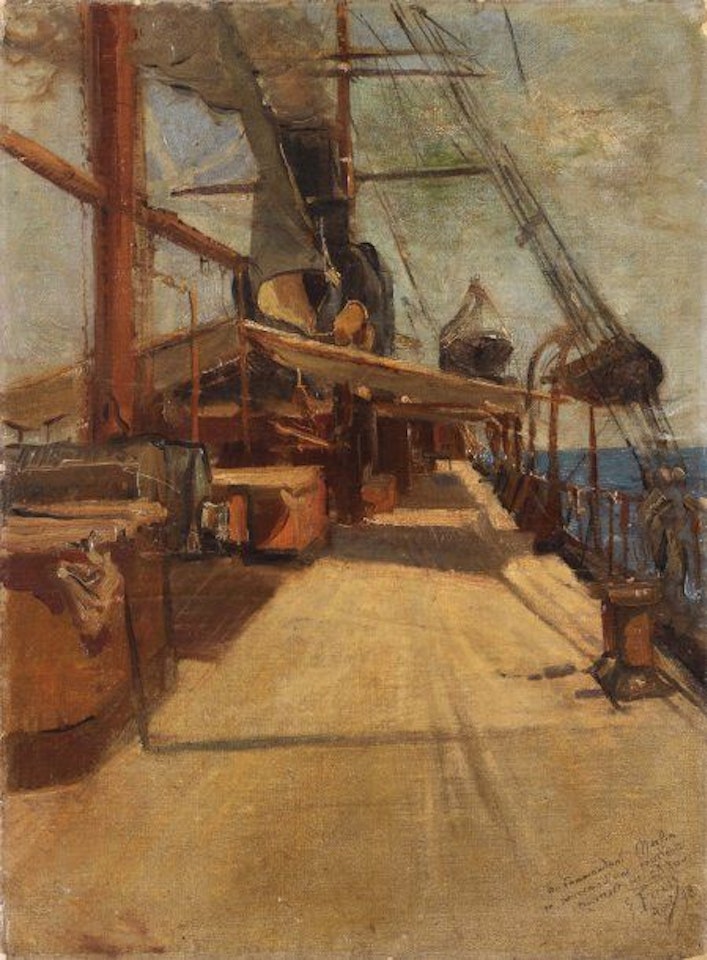 The ship, August 1898 To Commander Marlin in memory of an excellent crossing on the Adou by Othon Friesz