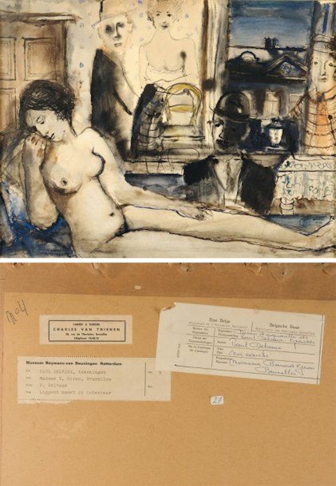 The dream, extended nude by Paul Delvaux