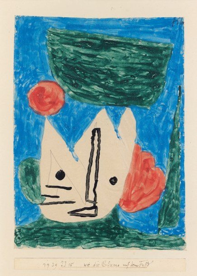Wie die Blume auf dem Feld by Paul Klee