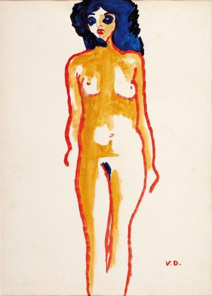 Standing nude by Kees van Dongen