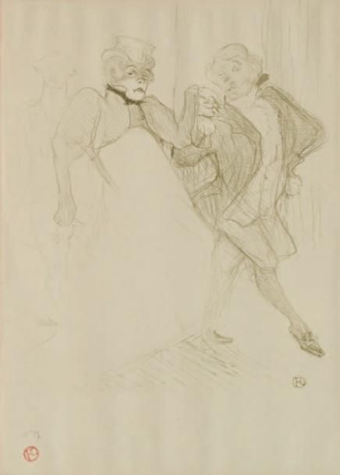Réjane and Galipaux in Madame Sans-Gêne by Henri de Toulouse-Lautrec