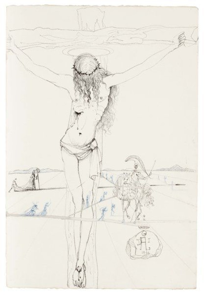 Christ and Rider by Salvador Dali