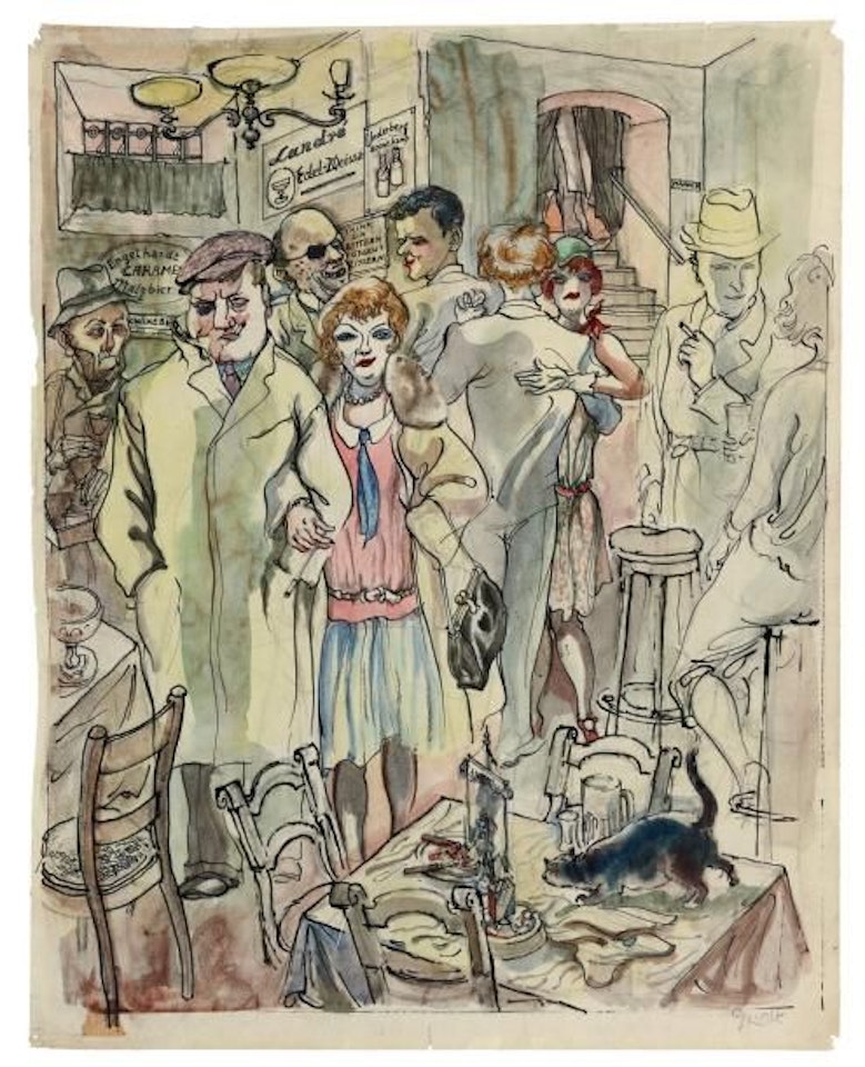 Cabaret scene, Berlin by George Grosz