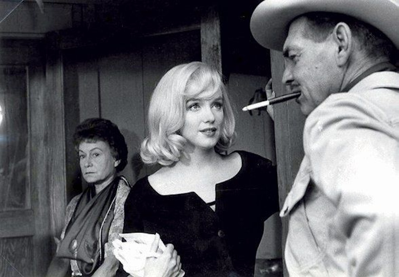 Marilyn Monroe and Clark Gable on the set of The Misfits by Henri Cartier-Bresson