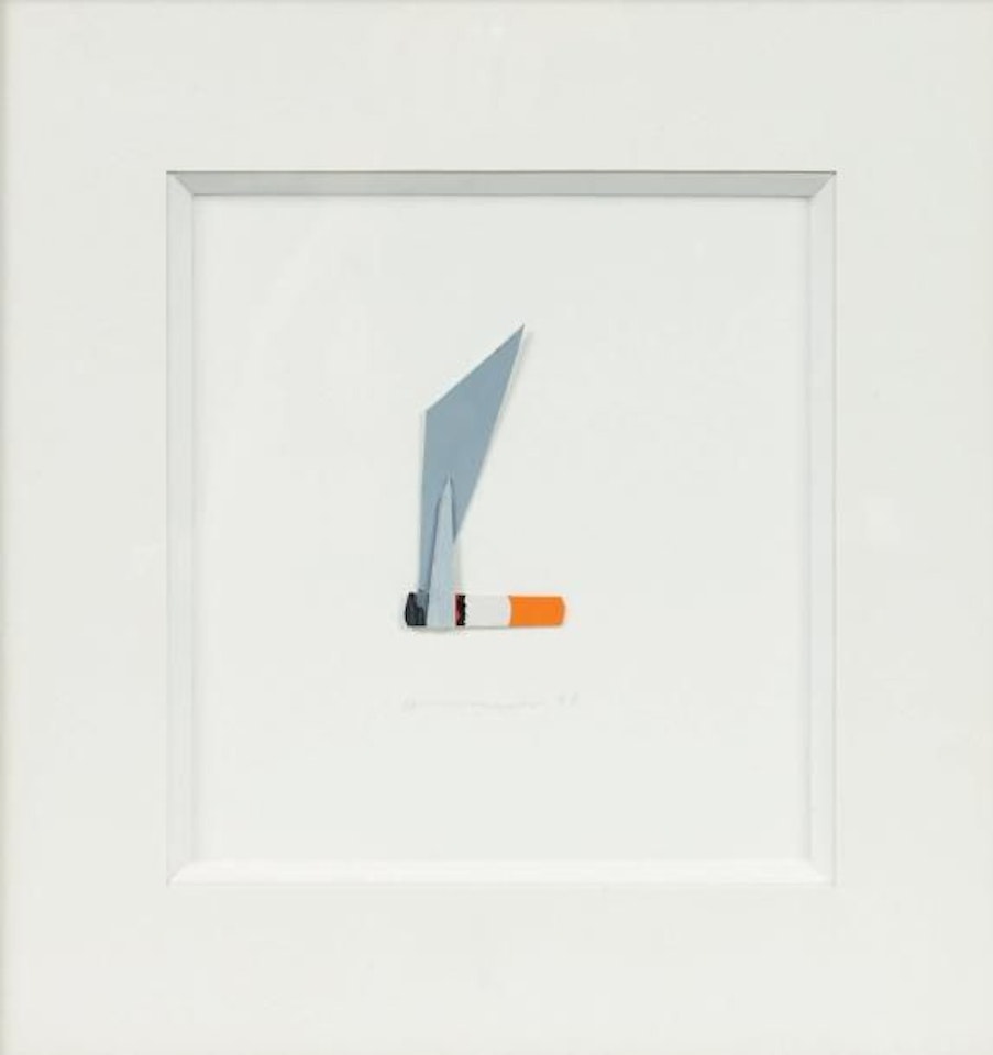Smoking cigarette by Tom Wesselmann