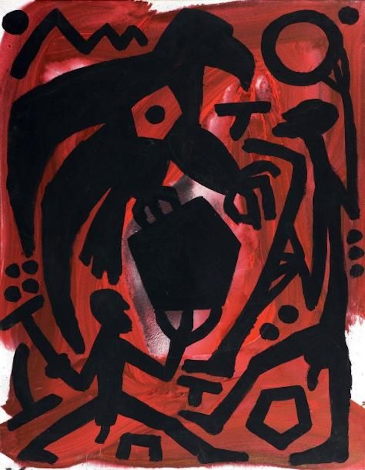 Kraftfeld Auseinandersetzung - Pentagon by A.R. Penck
