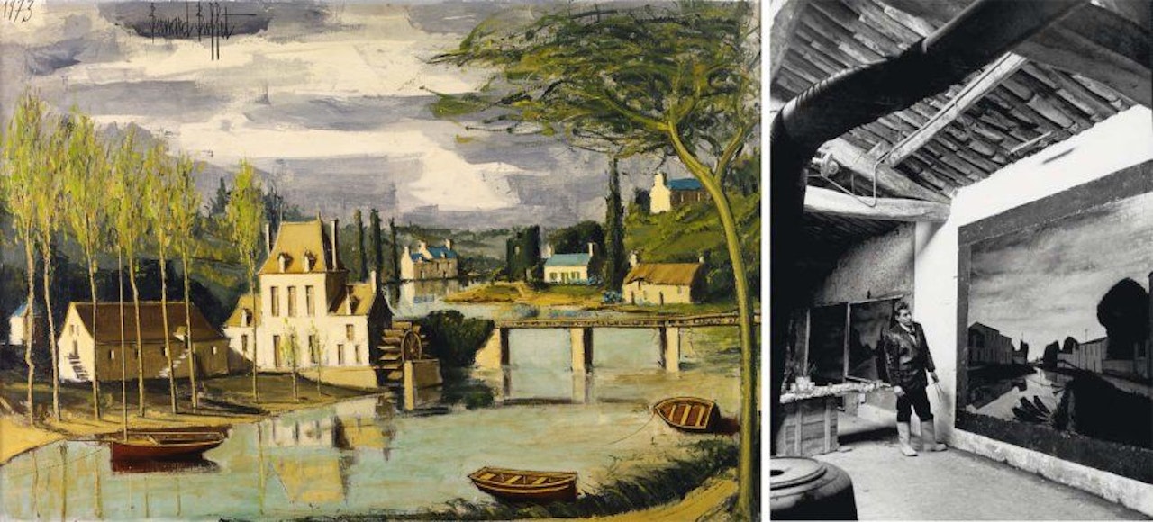 The old mill, Carhaix (Finistère) by Bernard Buffet