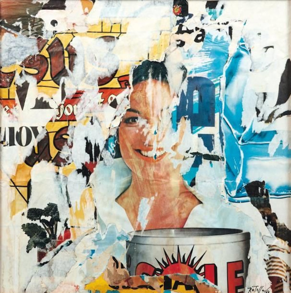 Hidden woman by Mimmo Rotella