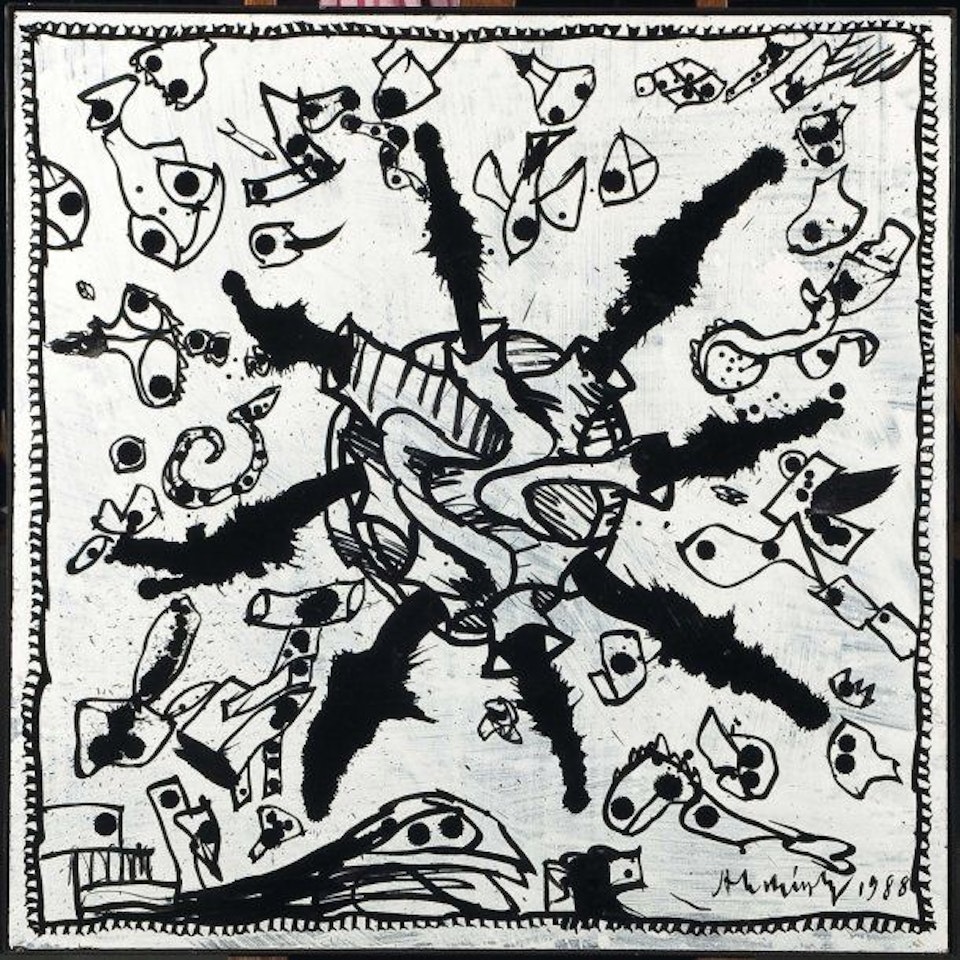 Octopus going there by Pierre Alechinsky
