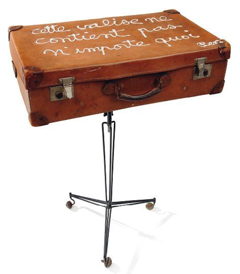 this suitcase does not contain just anything by Ben Vautier