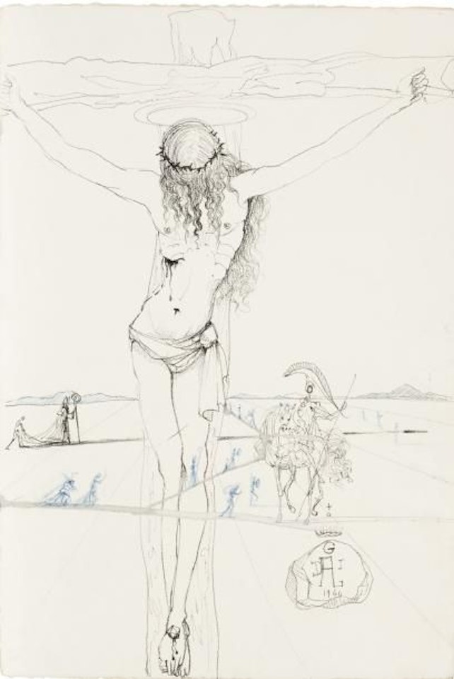 Christ and Rider by Salvador Dali