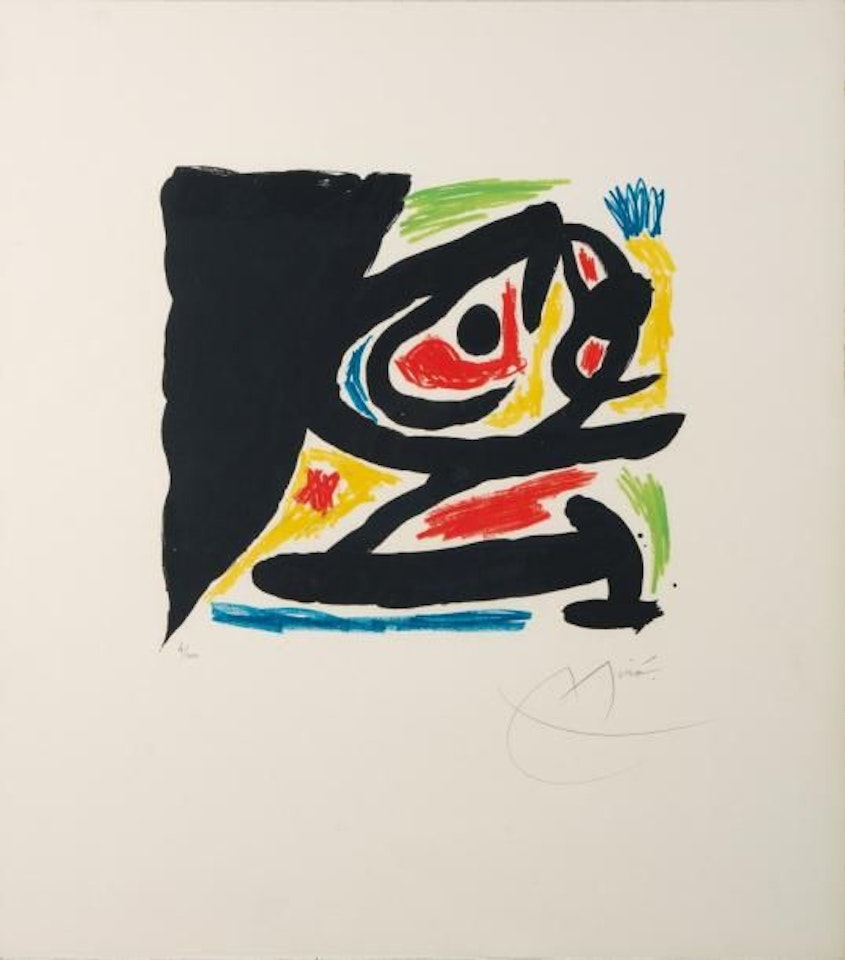 Contemporary master engraver by Joan Miró