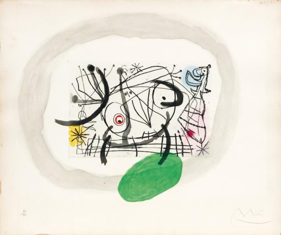 Fissures, From the series of poems by Michel Leiris by Joan Miró