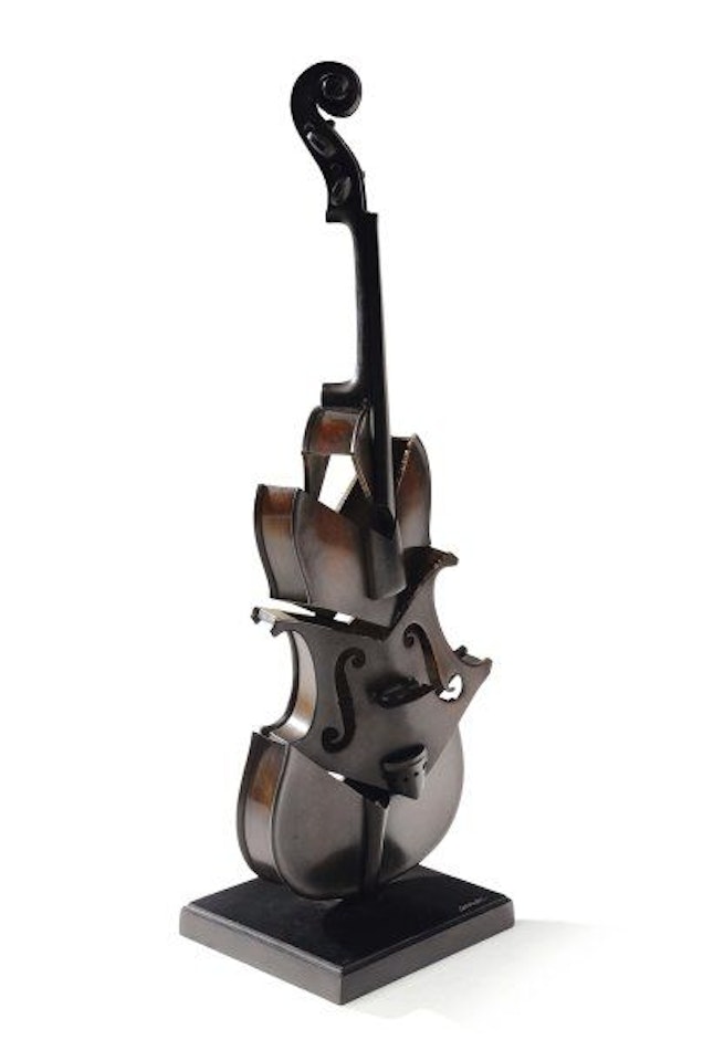 Cut violin II, Homage to Picasso by Arman