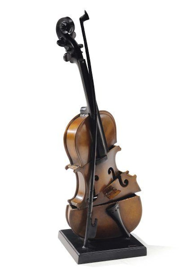 Cut violin IV by Arman