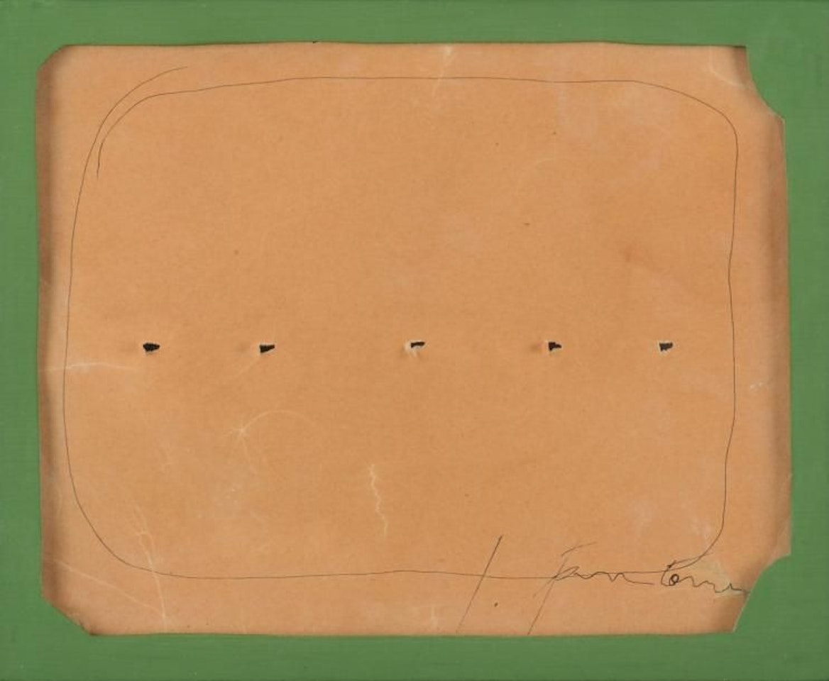 Concetto spazialé by Lucio Fontana