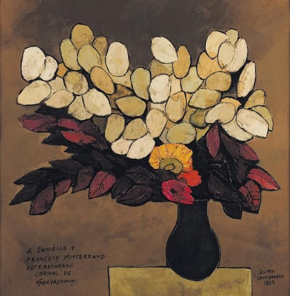 Bouquet of flowers, September 1989 by Oswaldo Guayasamin
