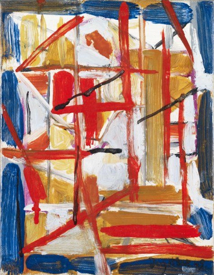 Abstract composition by Jean Degottex