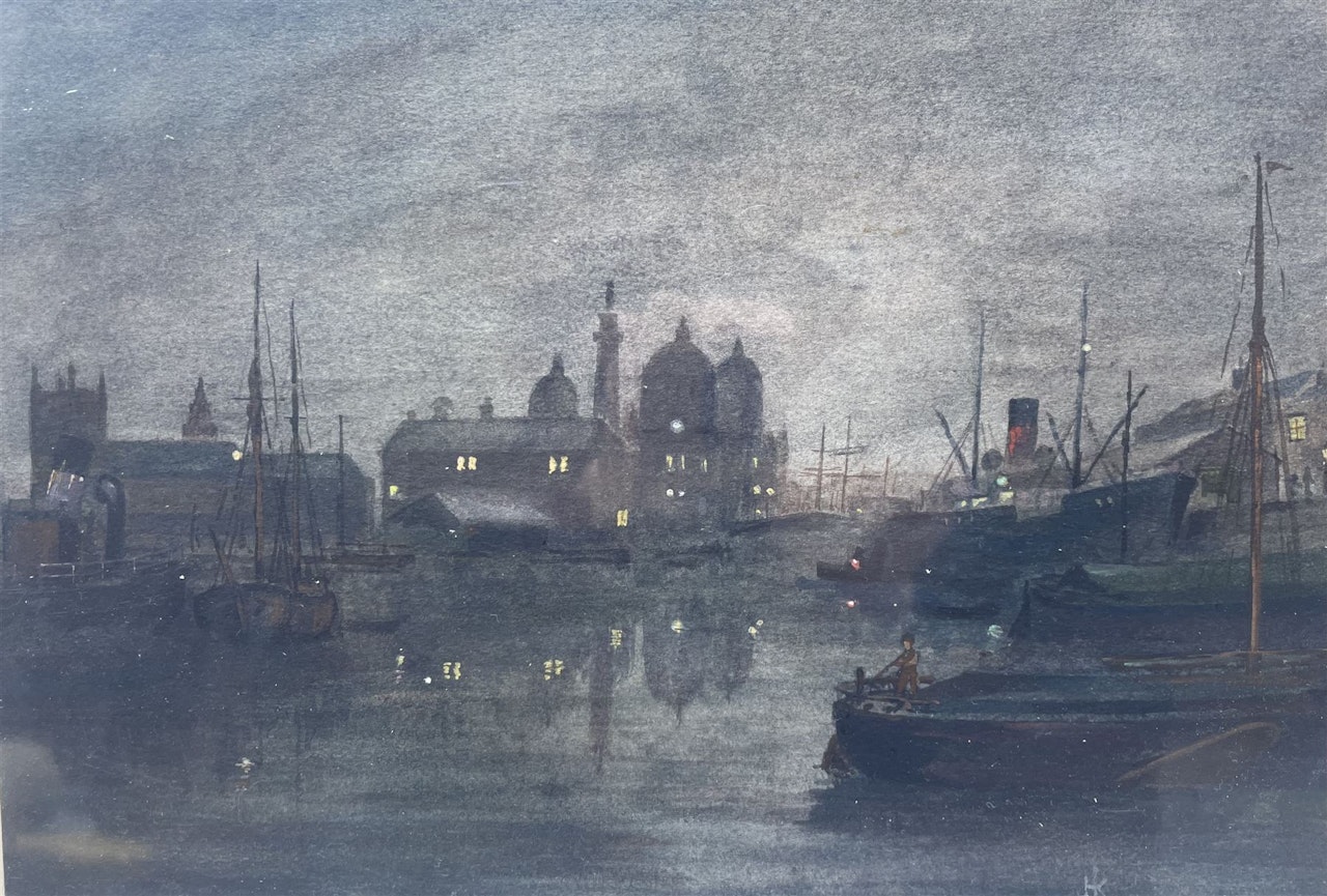 Princes Dock Hull by English School