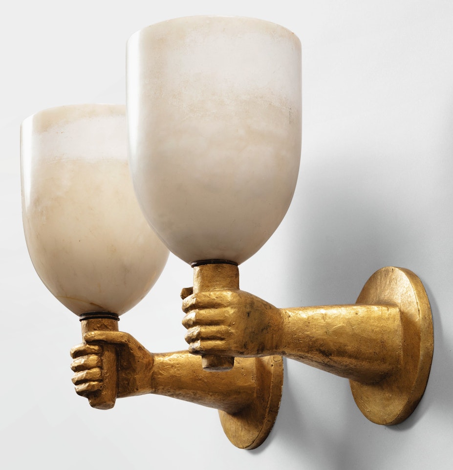Pair of "Le Poing" Sconces by Alberto Giacometti