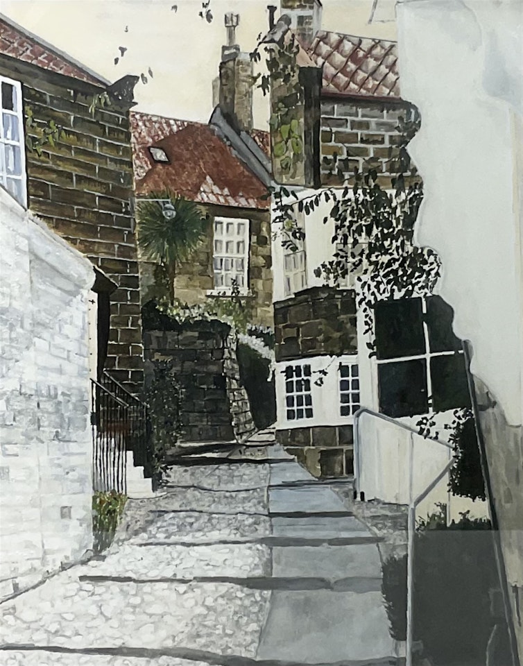 Street scene by English School