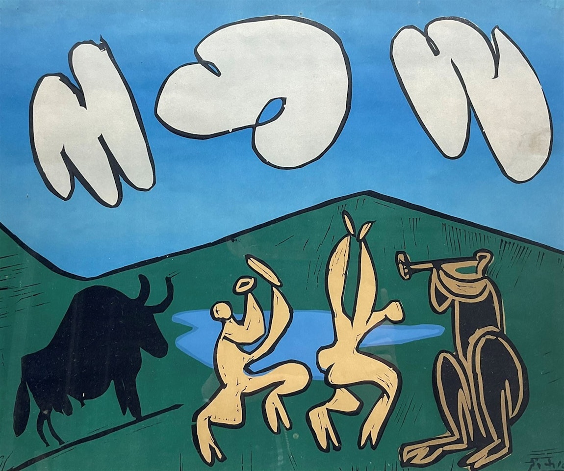 "Bacchanal with a Black Bull" by Pablo Picasso