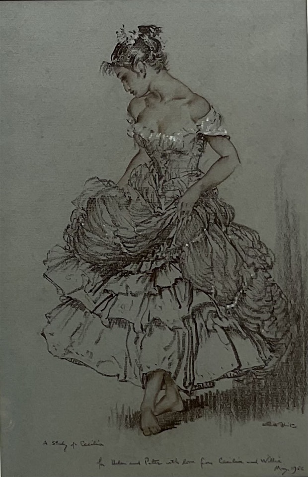 "A Study of Cecilia" by William Russell Flint