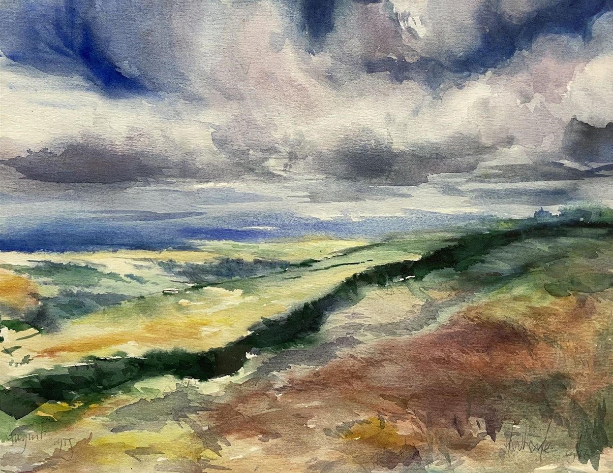 Colourful View of the Wharfe Valley; "Buachaille Etive Mòr" by English School