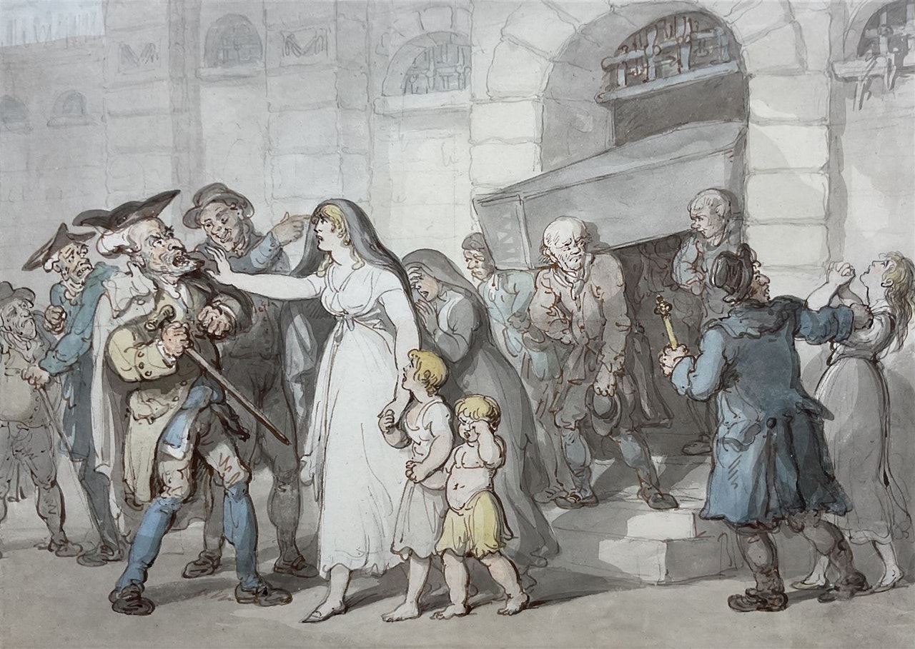 "Persecution to the Grave" by Thomas Rowlandson