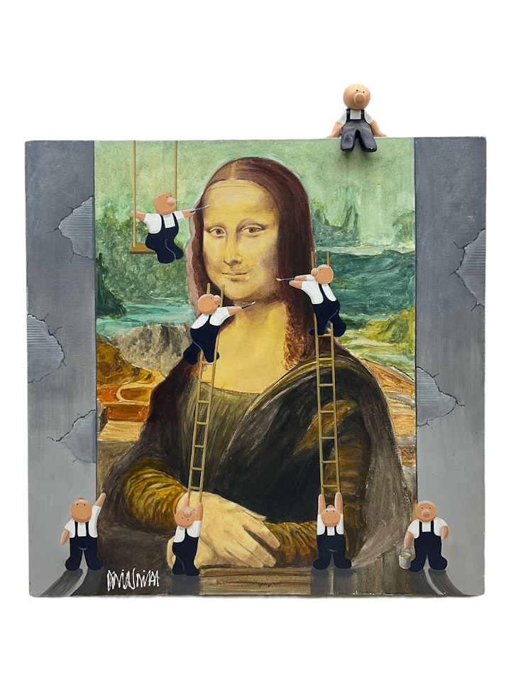 "Blokes - Mona Lisa" by David Smith