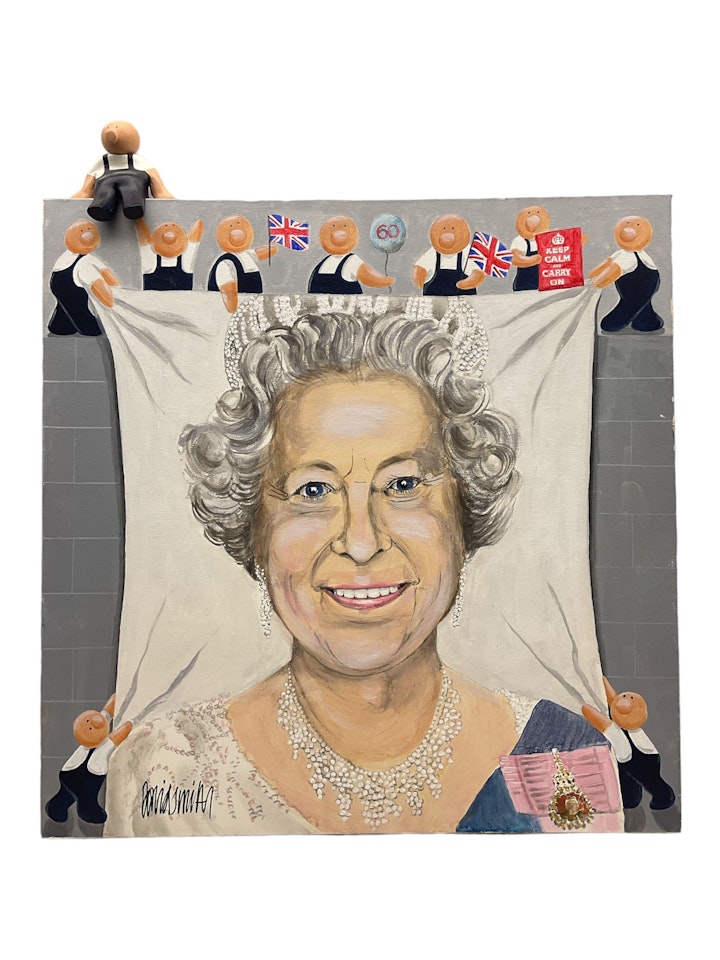 "Blokes - Queen Elizabeth II" by David Smith